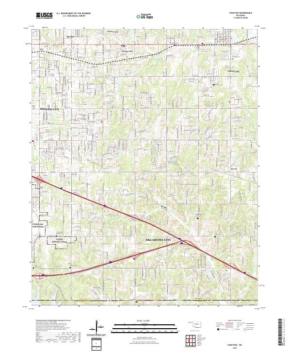 2022 Map of Choctaw, 2022 Print