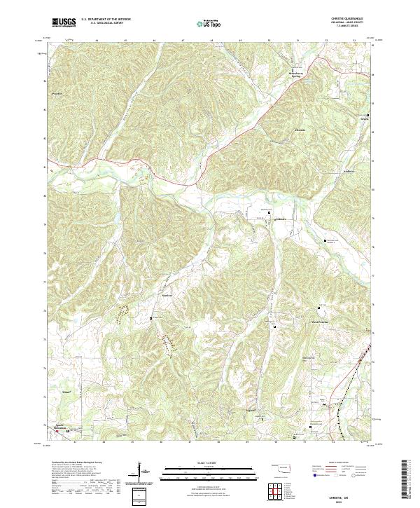 USGS Topographic Map – Christie