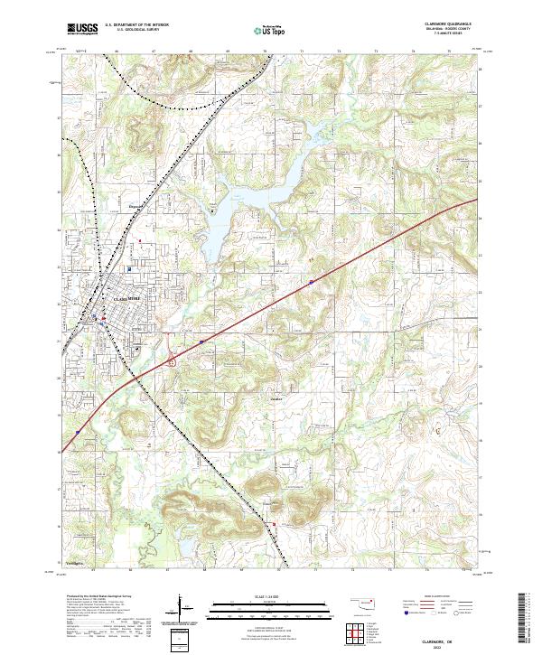 USGS Topographic Map – Claremore