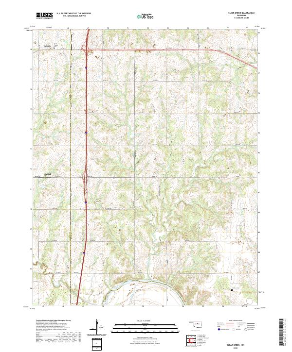USGS Topographic Map – Clear Creek