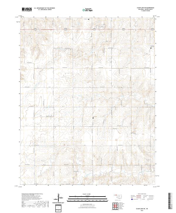 USGS Topographic Map – Clear Lake SW