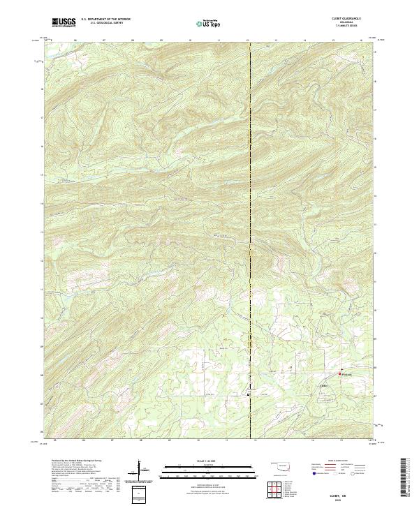 USGS Topographic Map – Clebit