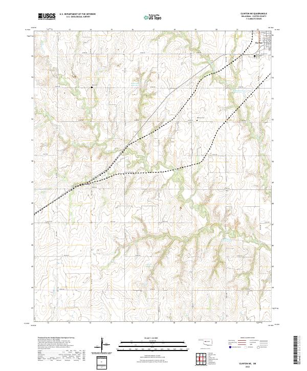 USGS Topographic Map – Clinton NE