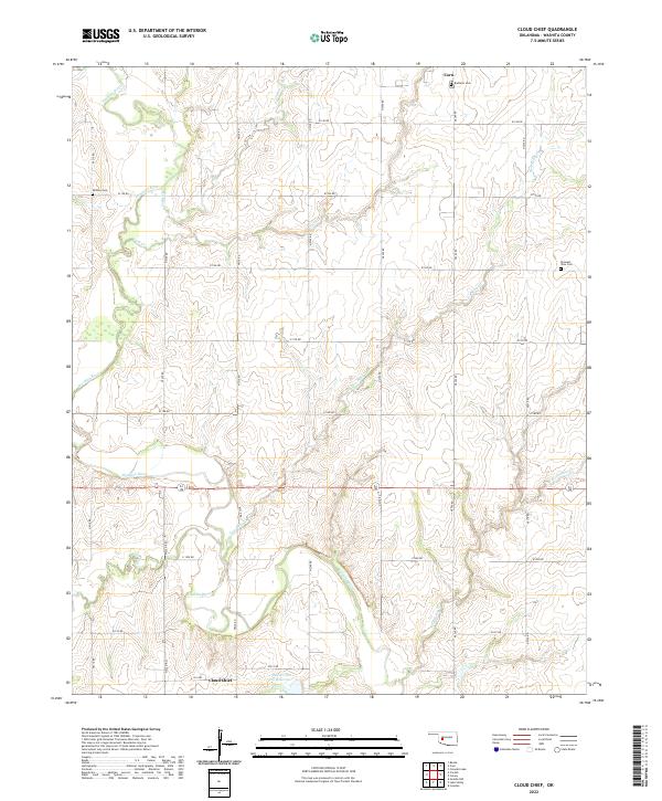 USGS Topographic Map – Cloud Chief