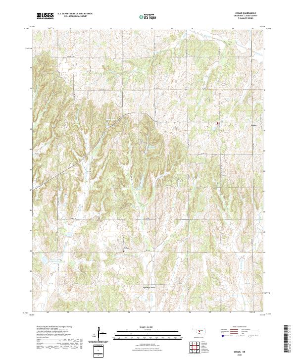 USGS Topographic Map – Cogar
