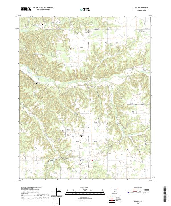 USGS Topographic Map – Colcord