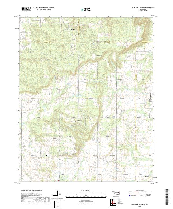 USGS Topographic Map – Concharty Mountain