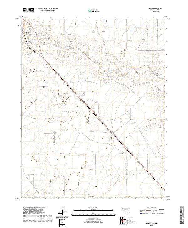 USGS Topographic Map – Conrad