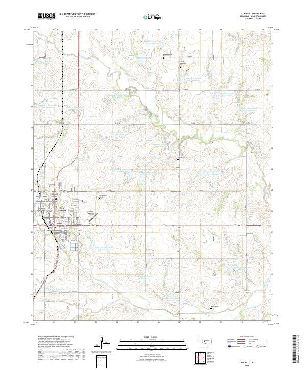 USGS Topographic Map – Cordell