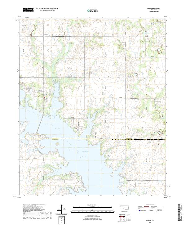 USGS Topographic Map – Corum