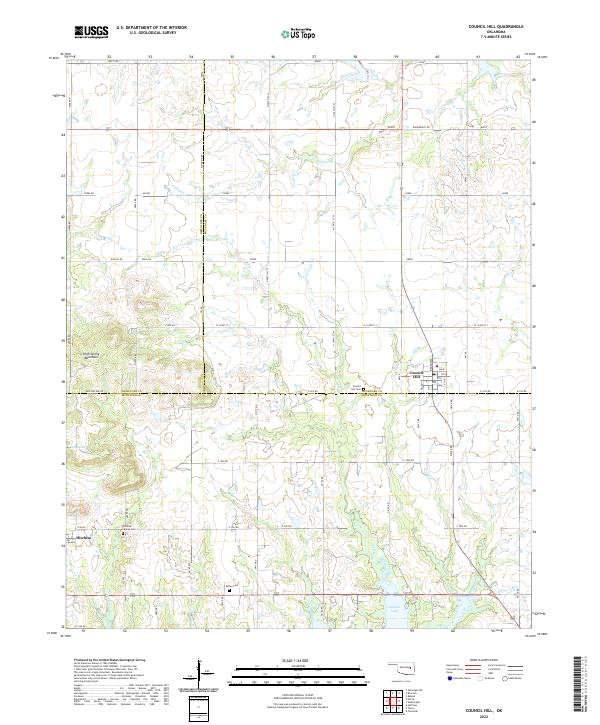 USGS Topographic Map – Council Hill