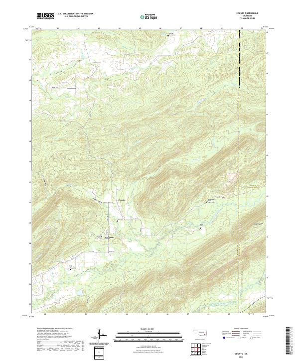 USGS Topographic Map – Counts