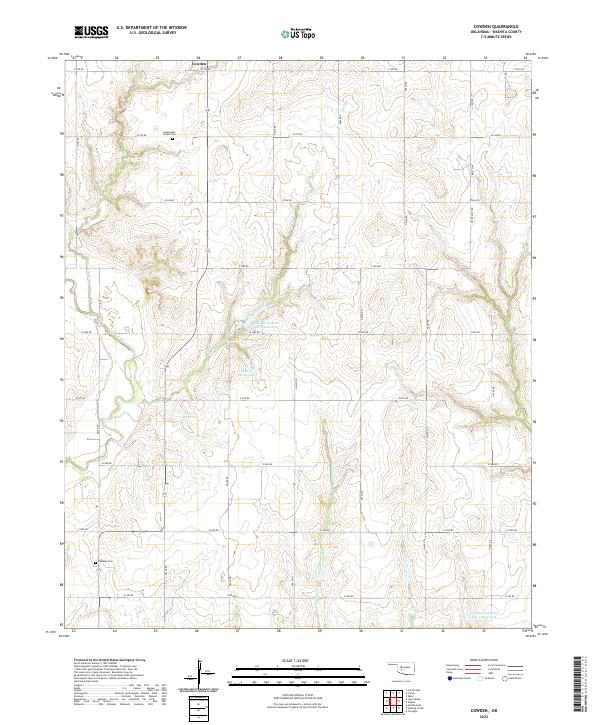 USGS Topographic Map – Cowden