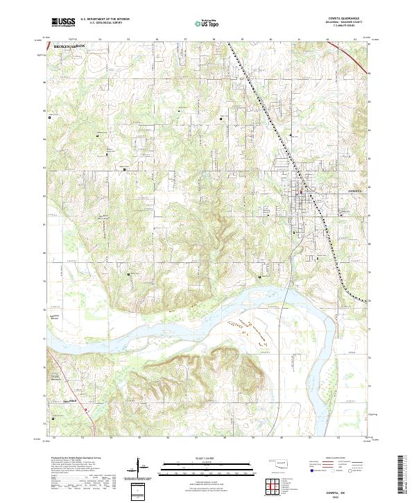 USGS Topographic Map – Coweta