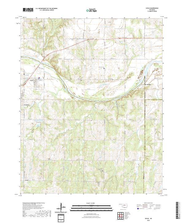 USGS Topographic Map – Coyle