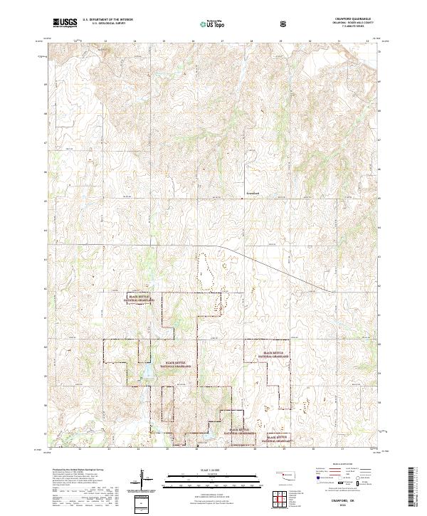 USGS Topographic Map – Crawford