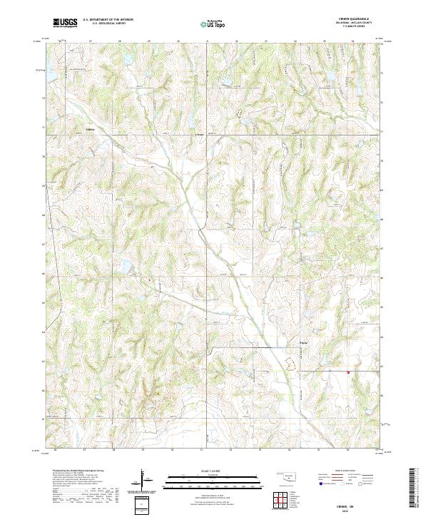 USGS Topographic Map – Criner