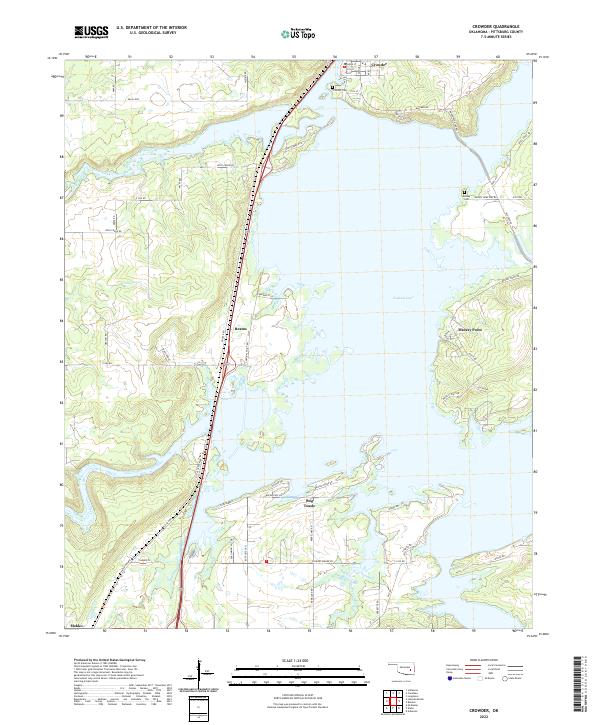 USGS Topographic Map – Crowder