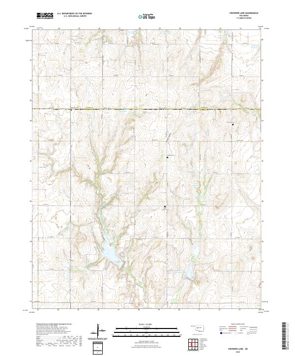 USGS Topographic Map – Crowder Lake