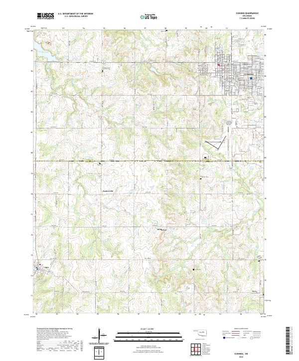USGS Topographic Map – Cushing