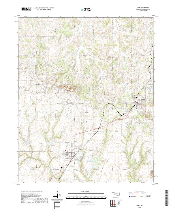 USGS Topographic Map – Cyril