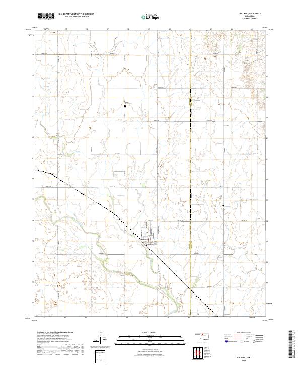 USGS Topographic Map – Dacoma
