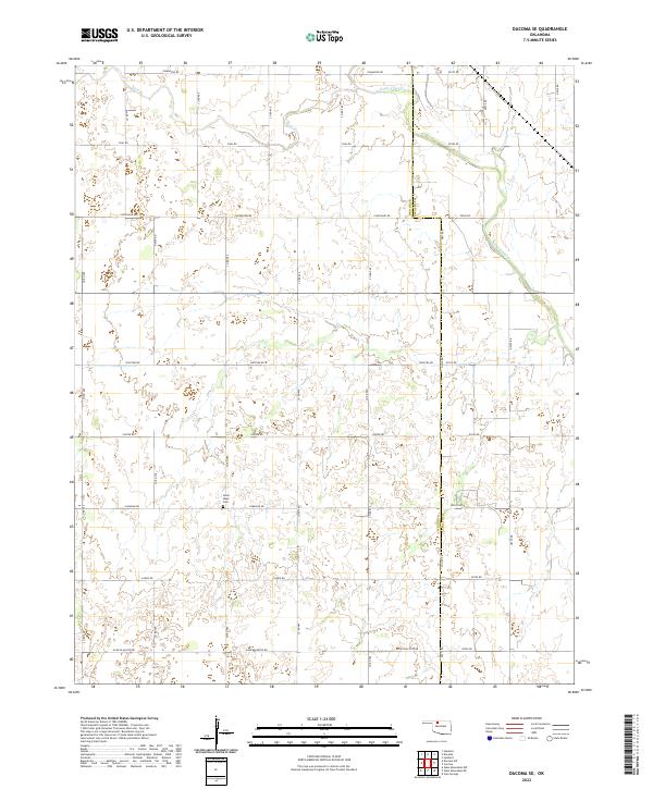 USGS Topographic Map – Dacoma SE