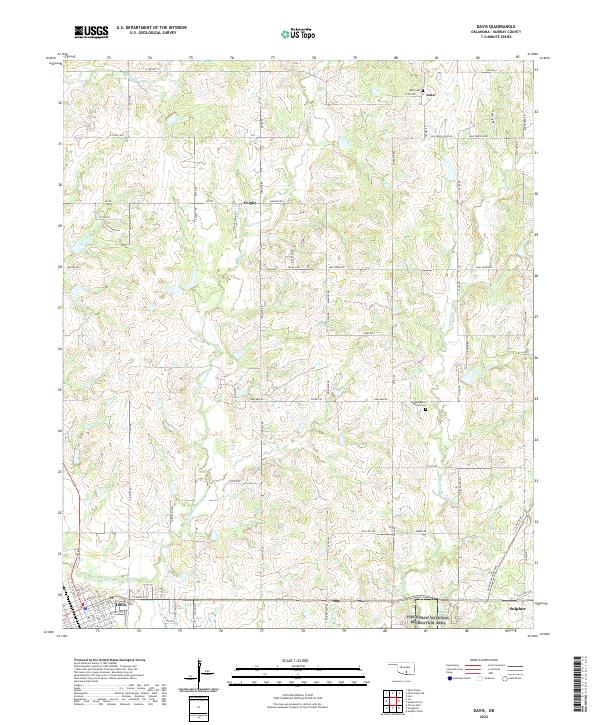USGS Topographic Map – Davis