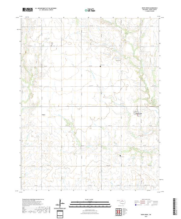 USGS Topographic Map – Deer Creek