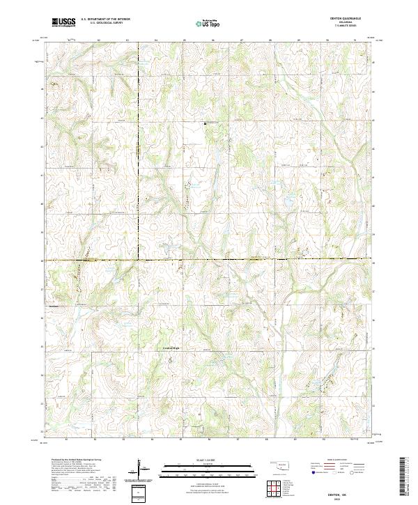 USGS Topographic Map – Denton