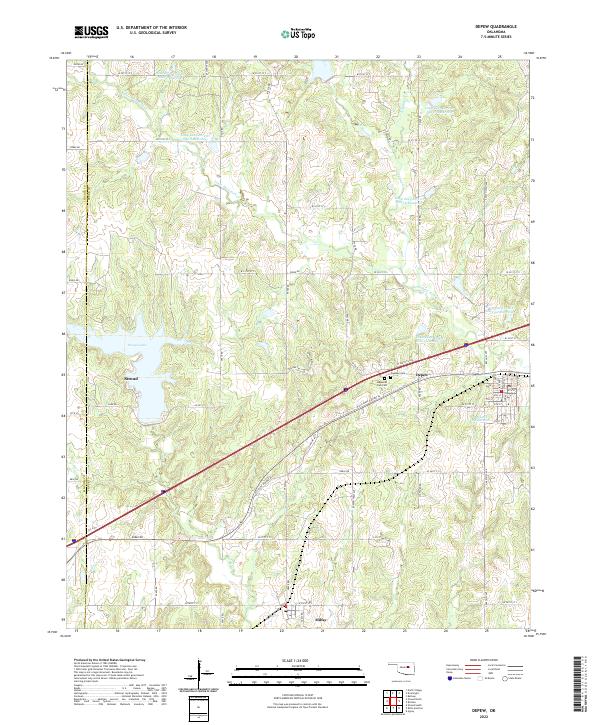 USGS Topographic Map – Depew