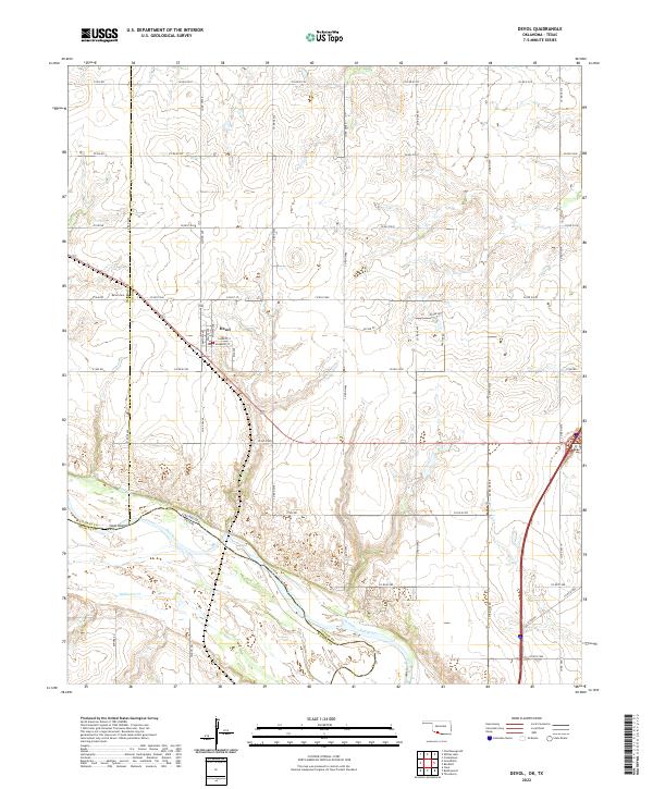 USGS Topographic Map – Devol