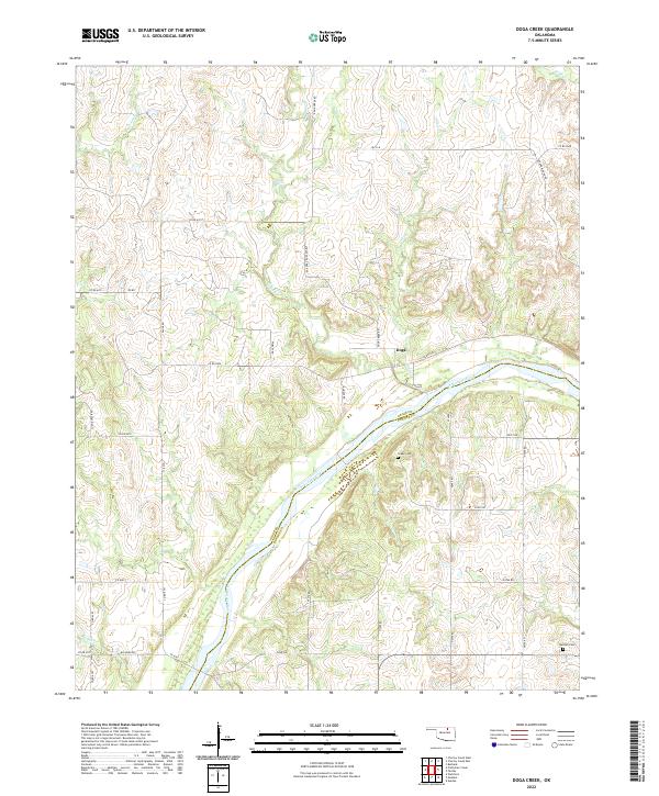 USGS Topographic Map – Doga Creek