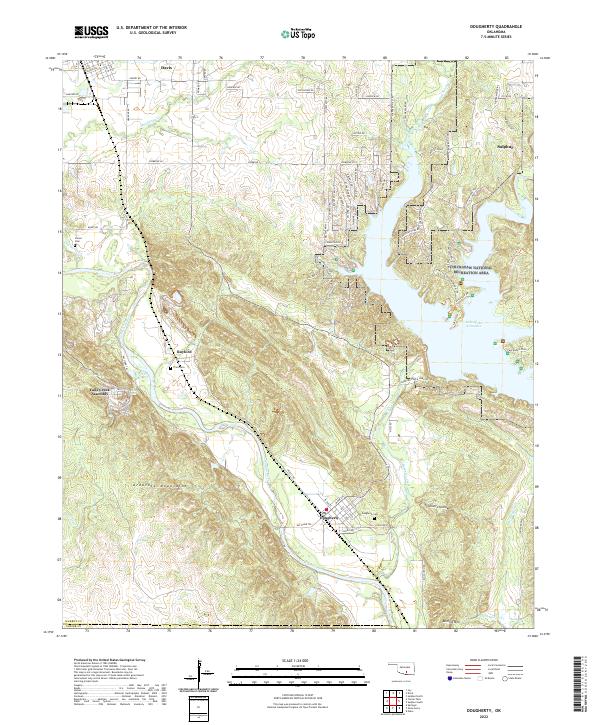 USGS Topographic Map – Dougherty