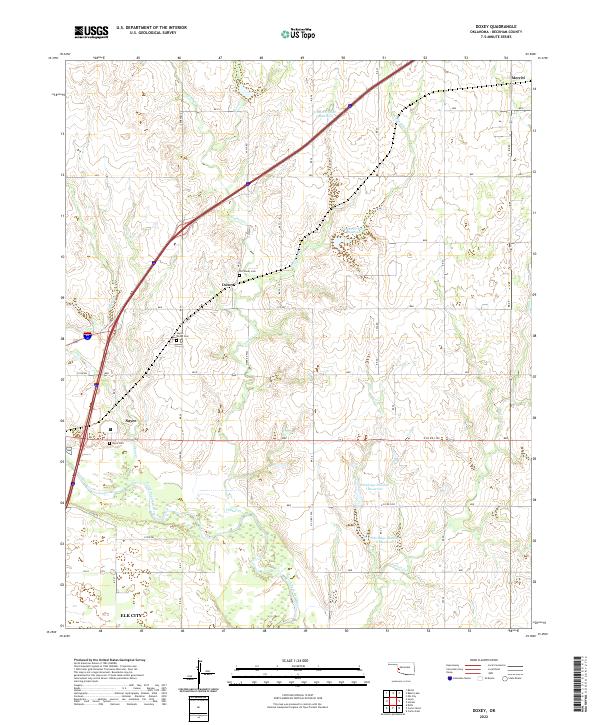 USGS Topographic Map – Doxey