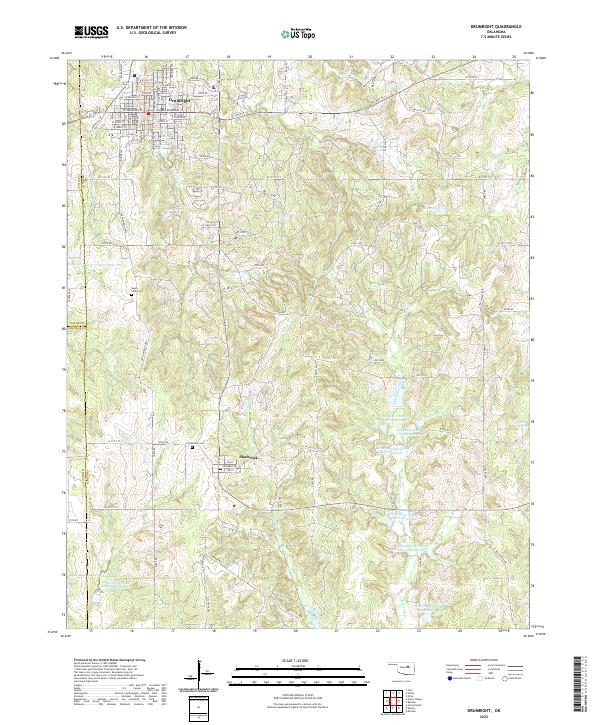 USGS Topographic Map – Drumright