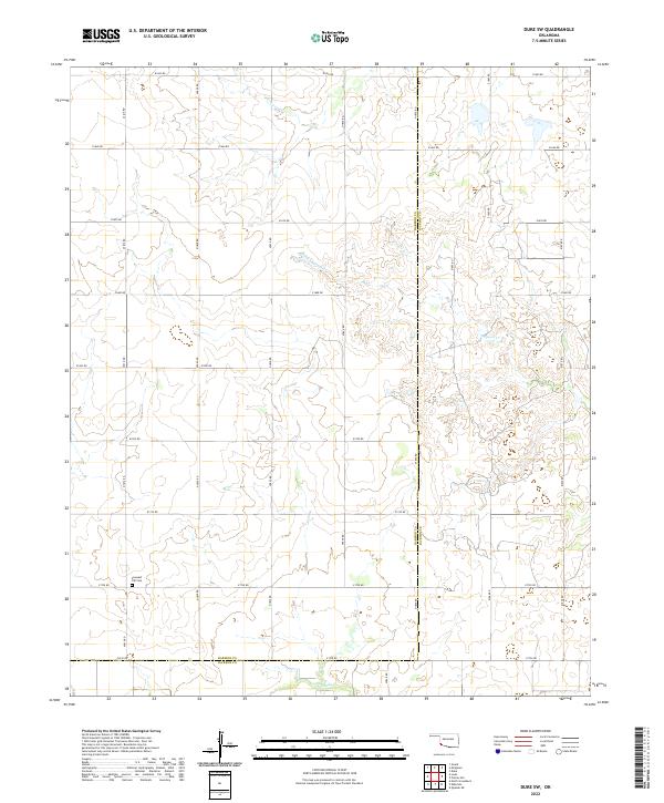 USGS Topographic Map – Duke SW