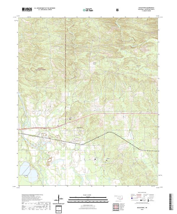 USGS Topographic Map – Eagletown
