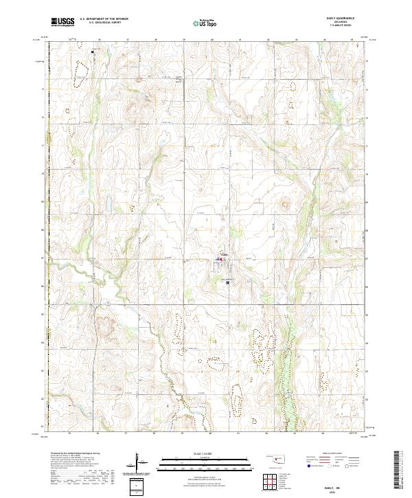 USGS Topographic Map – Eakly