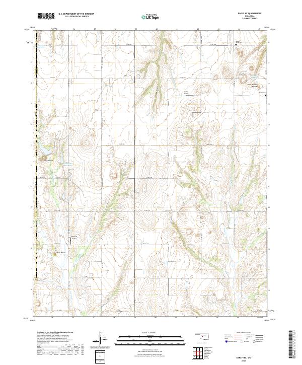 USGS Topographic Map – Eakly NE