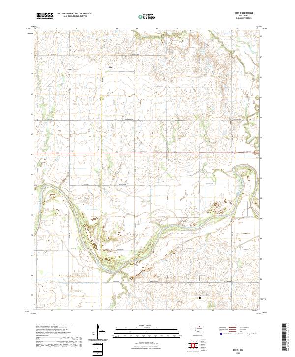 USGS Topographic Map – Eddy