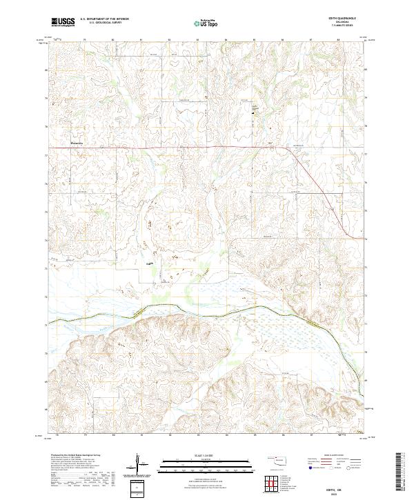 USGS Topographic Map – Edith