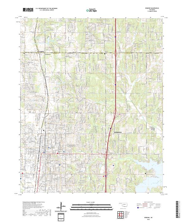 USGS Topographic Map – Edmond