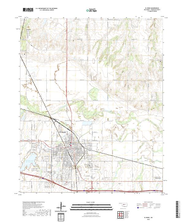 USGS Topographic Map – El Reno