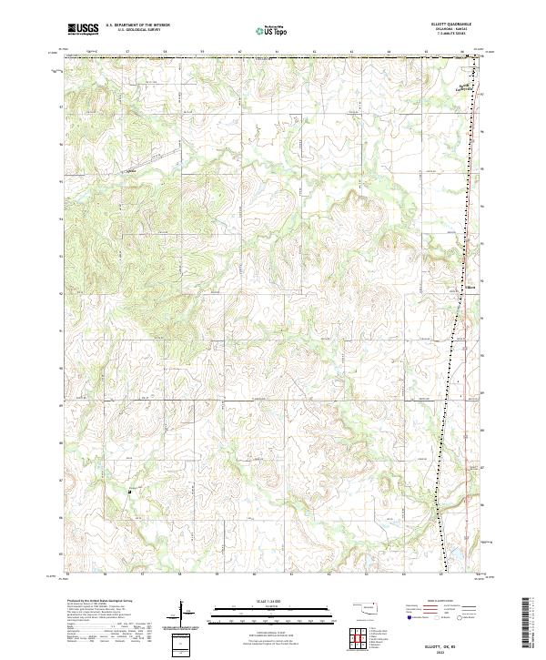 USGS Topographic Map – Elliott
