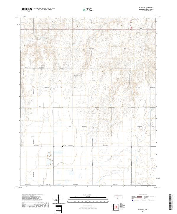 USGS Topographic Map – Elmwood