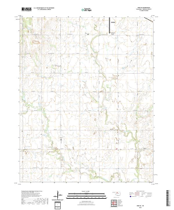 USGS Topographic Map – Enid SE