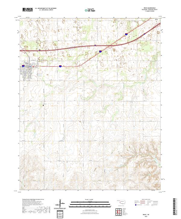 USGS Topographic Map – Erick
