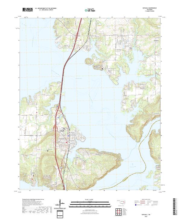 USGS Topographic Map – Eufaula