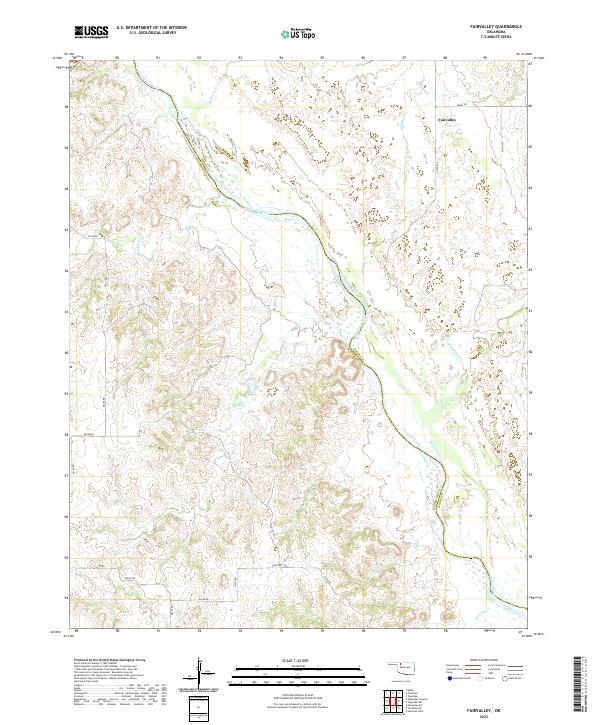 USGS Topographic Map – Fairvalley